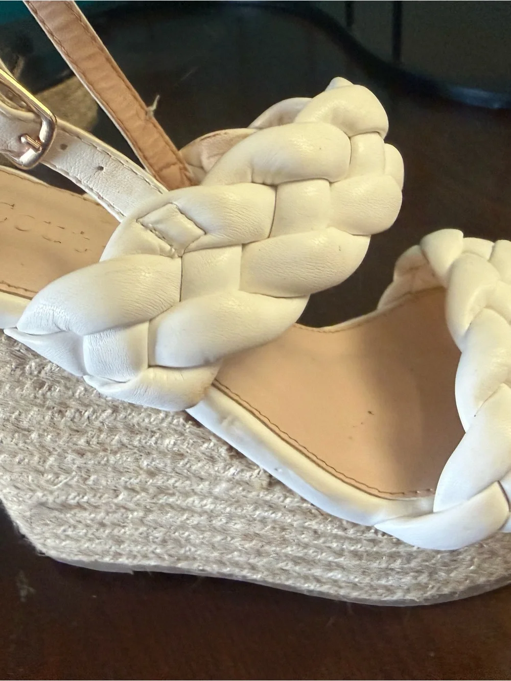 BUNDLE (of 3) size 6: Women's Braided Espadrille Platform Wedges.